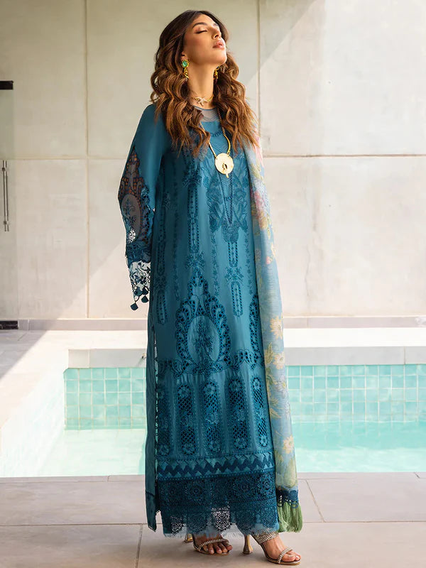 Saira Rizwan Luxury Lawn - Sapphire