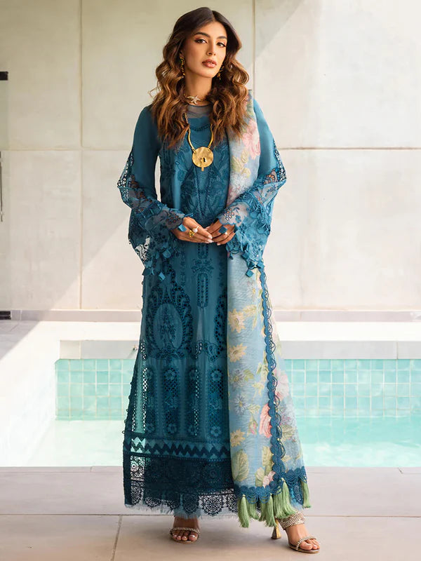 Saira Rizwan Luxury Lawn - Sapphire